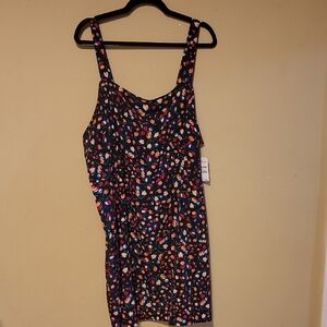 Nordstrom Black Tulip Floral Dress